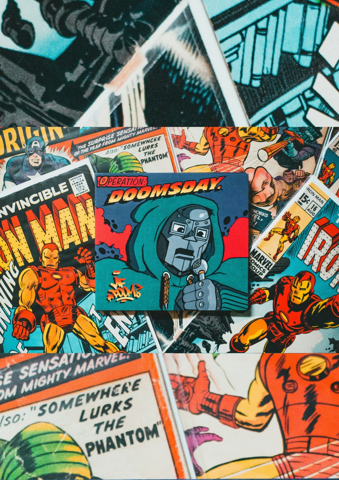 Doctor Doom | Vintage Comic Collage Poster