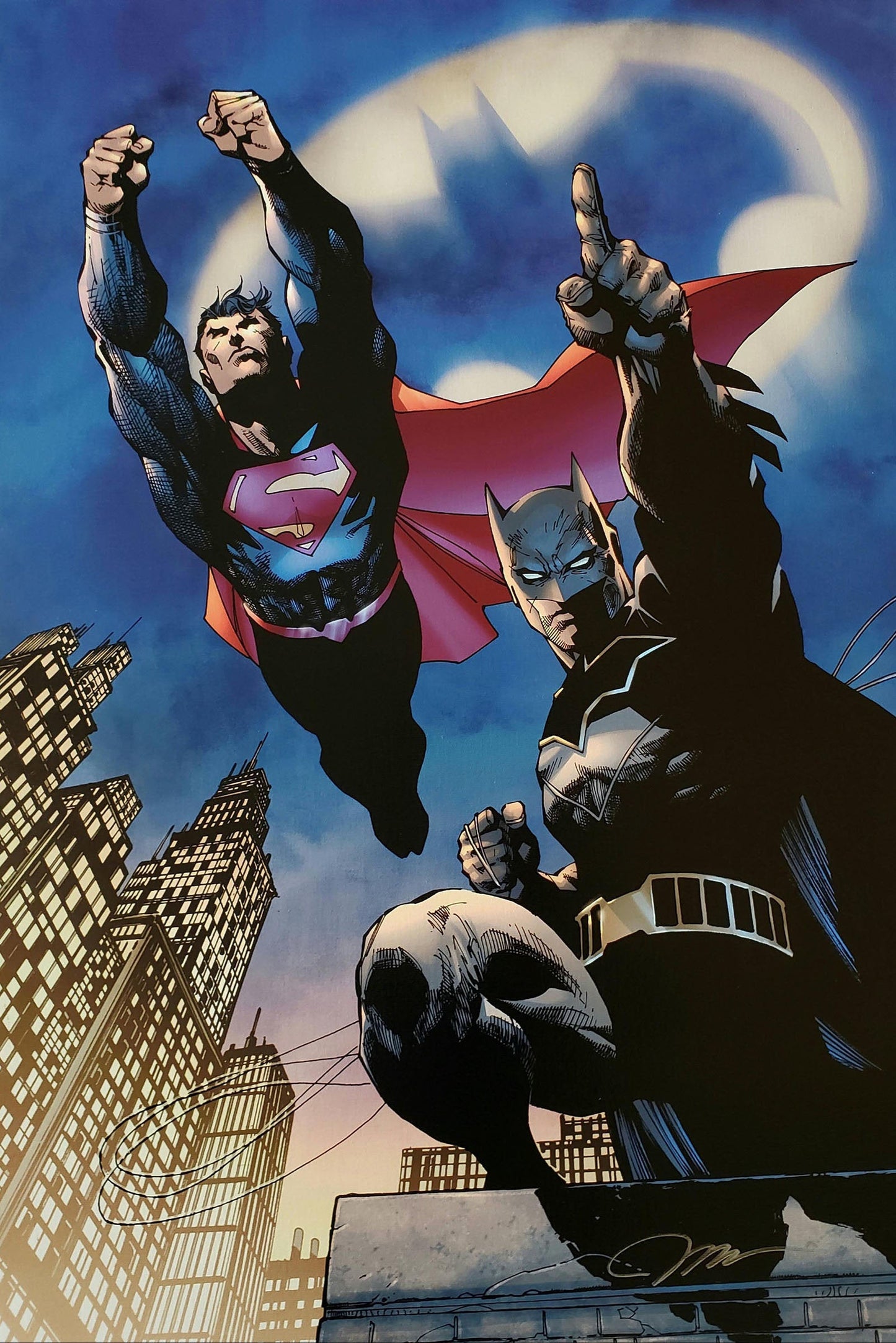 Batman and Superman Duo Poster