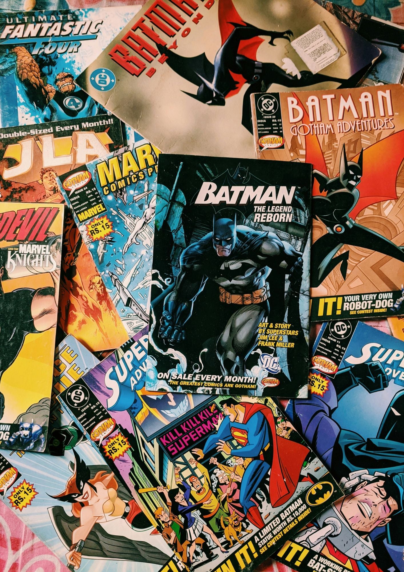 Legends of Comics | Vintage Comic Collage Wall Poster